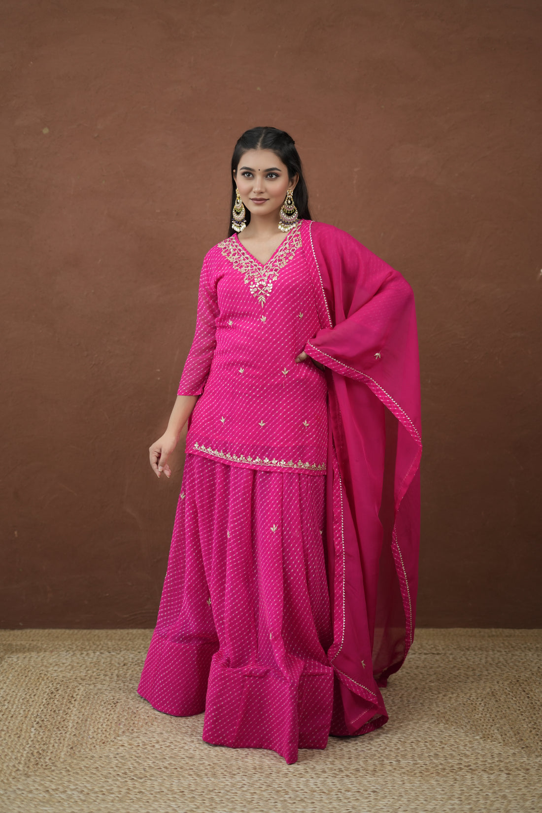 Short Kurti And Skirt Mothra Noor-e-Nazakat Mothra Handcrafted Ensemble